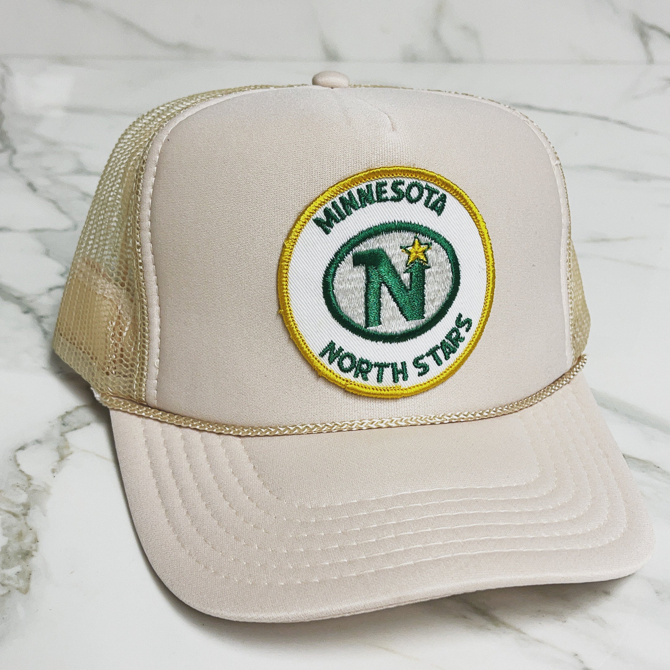 Custom Minnesota North Stars Trucker Hat