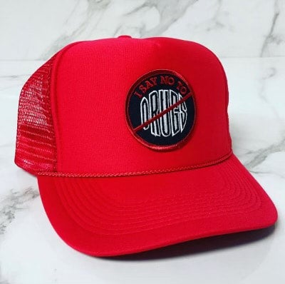 Custom Trucker Hats I Say No to Drugs Custom Handmade Hats Hoodies